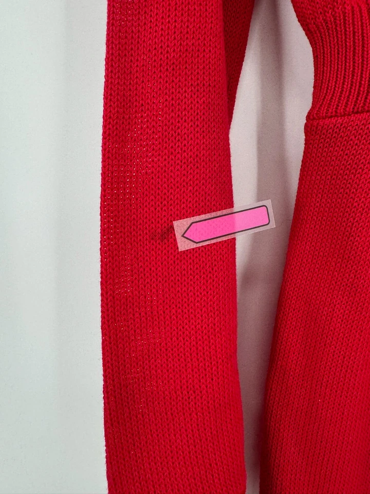 Cárdigan Suéter Largo Acampanado Calce Botón Rojo Nanette Lepore Talla S Foto 3 de 4