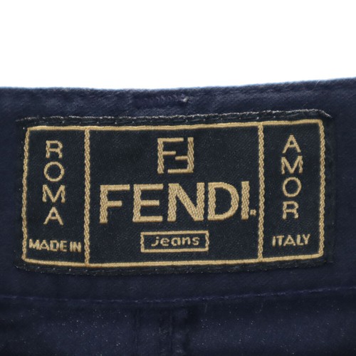 Pantalón Largo FENDI Hecho en Italia I 42 Sistema Azul Marino Mujer - Imagen 7 de 9