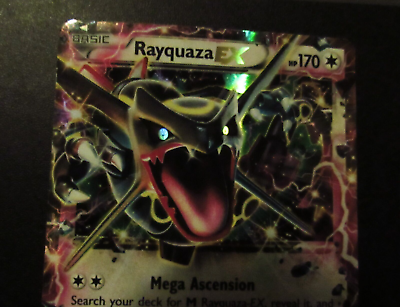 Shiny Rayquaza EX XY69 Ultra Rare Black Star Promo Pokemon Card LP