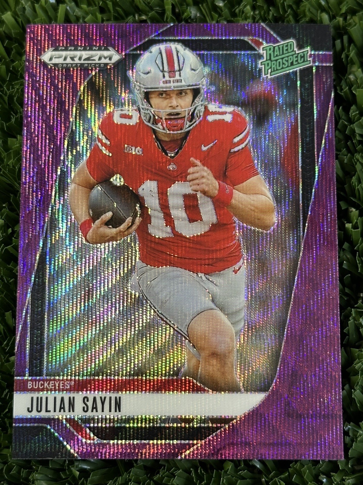 2025 Prizm Draft Picks Julian Sayin Rated Prospect Purple Wave Prizm