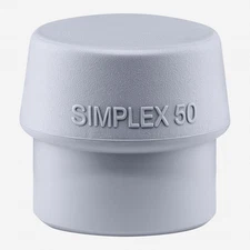 Halder Simplex Mid Gray Rubber Replacement Face Insert, Non-Marring, 1.97"