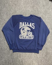 Vintage Dallas Cowboys Sweatshirt Mens Small Logo 7 80s 90s Helmet NFL Crewneck