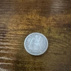 1853 quarter (Seated Liberty type with Arrows & Rays)  Circulated Uncertified
