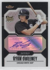 2007 Topps Finest Black Refractor 96/99 Ryan Sweeney #158 Auto 0o9
