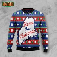 Home For Christmas Ugly Christmas Maine Sweater