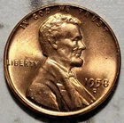 1958d uncirculated penny