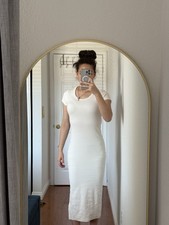 FOREVER 21 WOMEN BEIGE COTTON DRESS SIZE M NEW WITH TAGS