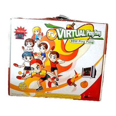 Virtual Ping Pong SDW Games Plug & Play Console with 2 Paddles