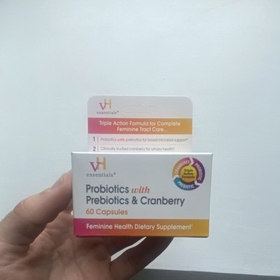 vH essentials Probiotics Prebiotics Cranberry 60 Capsules
