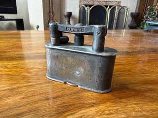 Vintage Dunhill Table Lighter Silver Plated