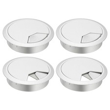 3 Inch Desk Grommet, 4Pcs Cable Grommet Wire Management Cable Hole Cover, Silver