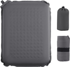 Self-Inflating Airplane Seat Cushion for Long Flights   Portable Travel Cushion