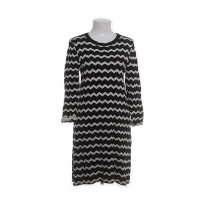 Warehouse, Kleid, Größe: 38, Schwarz/Weiß, Chevron, Damen #JWm
