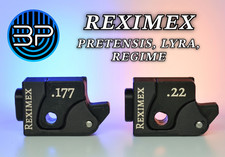 Reximex Pretensis, Lyra, Accura and Regime  single shot loader swing out.