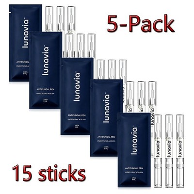 15 Pack Lunavia Pen, Acid Antifungal   25% Undecylenic Toenail Fungus treatment