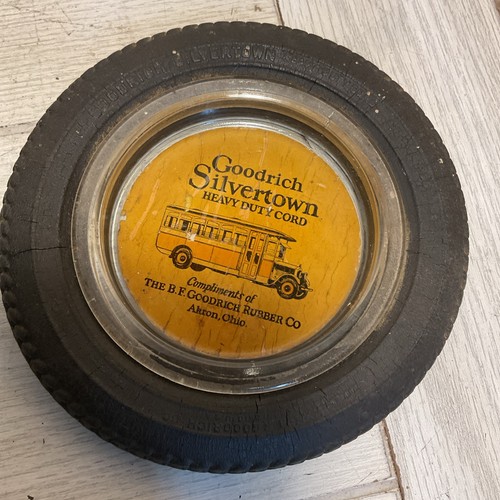 VTG B.F. Goodrich Silvertown Heavy Duty Cord Tire Ashtray 1920s