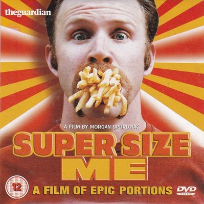 SUPER SIZE ME ( THE GUARDIAN Newspaper DVD ) A film of epic Portions