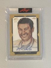 2022 Leaf Art Of Hockey Mario Lemieux 1/1 Gold Portrait Autograph. ONE OF ONE!!!