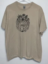 Gilden Short Sleeve T-Shirt Men's Extra Large Beige