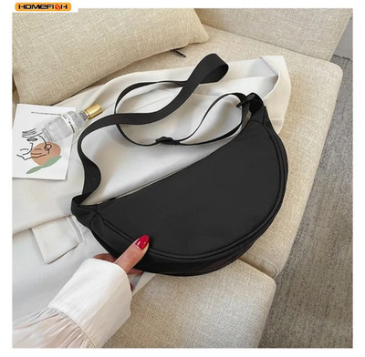 Neu einfach und lässig einfarbig Nylon große Kapazität Damen Knödel Tasche Shou