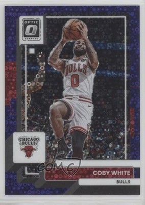 2022-23 Panini Donruss Optic Fast Break Purple Prizm 44/99 Coby White #90 16wc