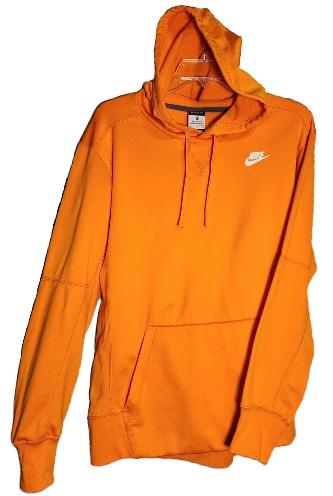 Nike Mens Sz Med Therma-Fit Sportswear Pullover Hoodie RN56323 Bright Orange