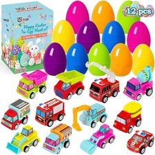 Easter Basket Stuffers for Kids - 12 Pcs Eggs Fillers with Toys Inside, Plast...