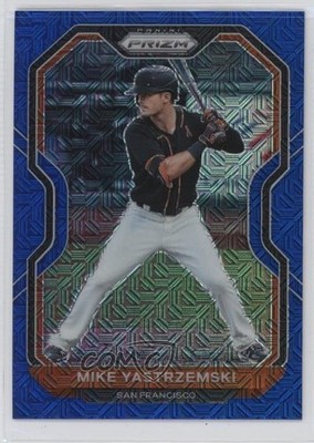 2021 Panini Prizm Blue Mojo Prizm 88/199 Mike Yastrzemski #33 1i0v