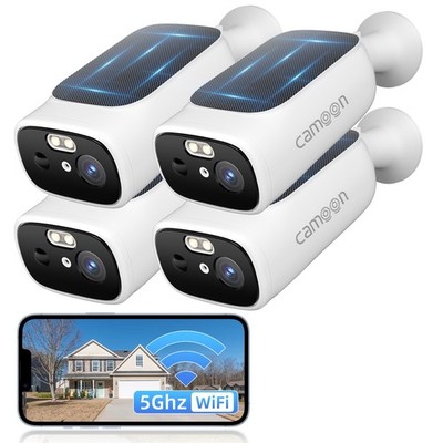 Solar Camera Outdoor Wireless 5G -4MP Outdoor Camera Wireless with solar panel