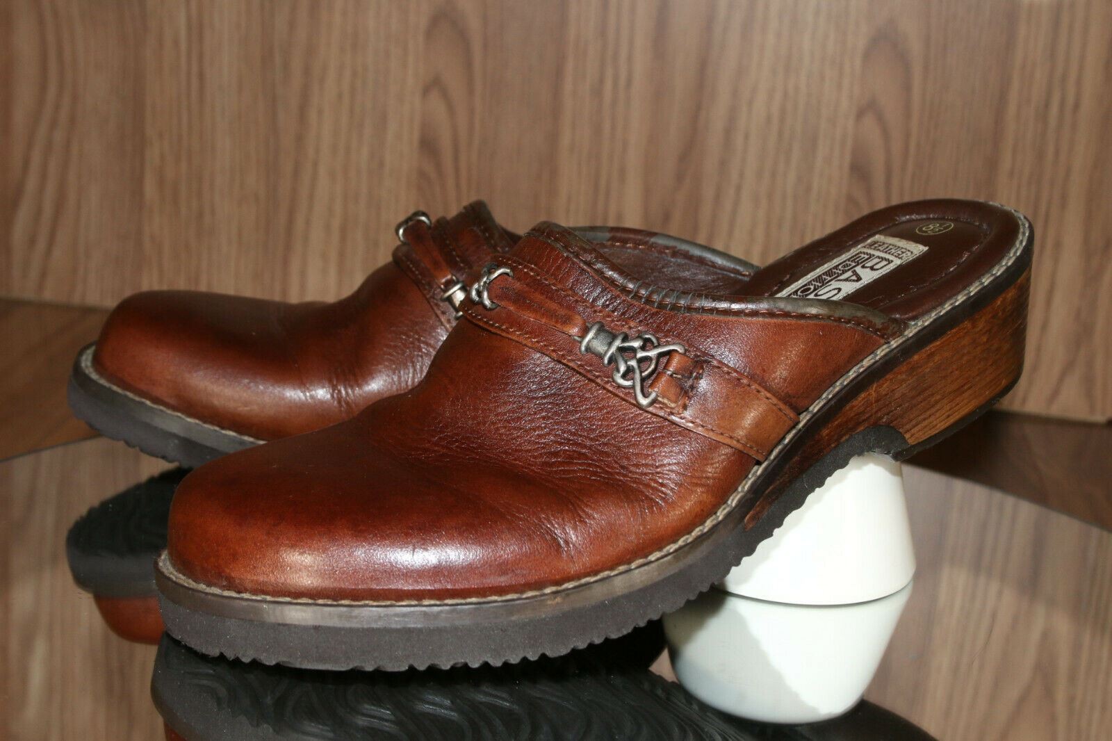 Basic Editions 6274-0010 classy buckle Mules, Clo… - image 6