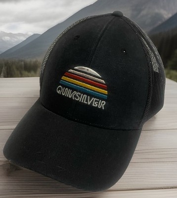 Quiksilver Stringer Cap Snapback Mesh Black Adjustable