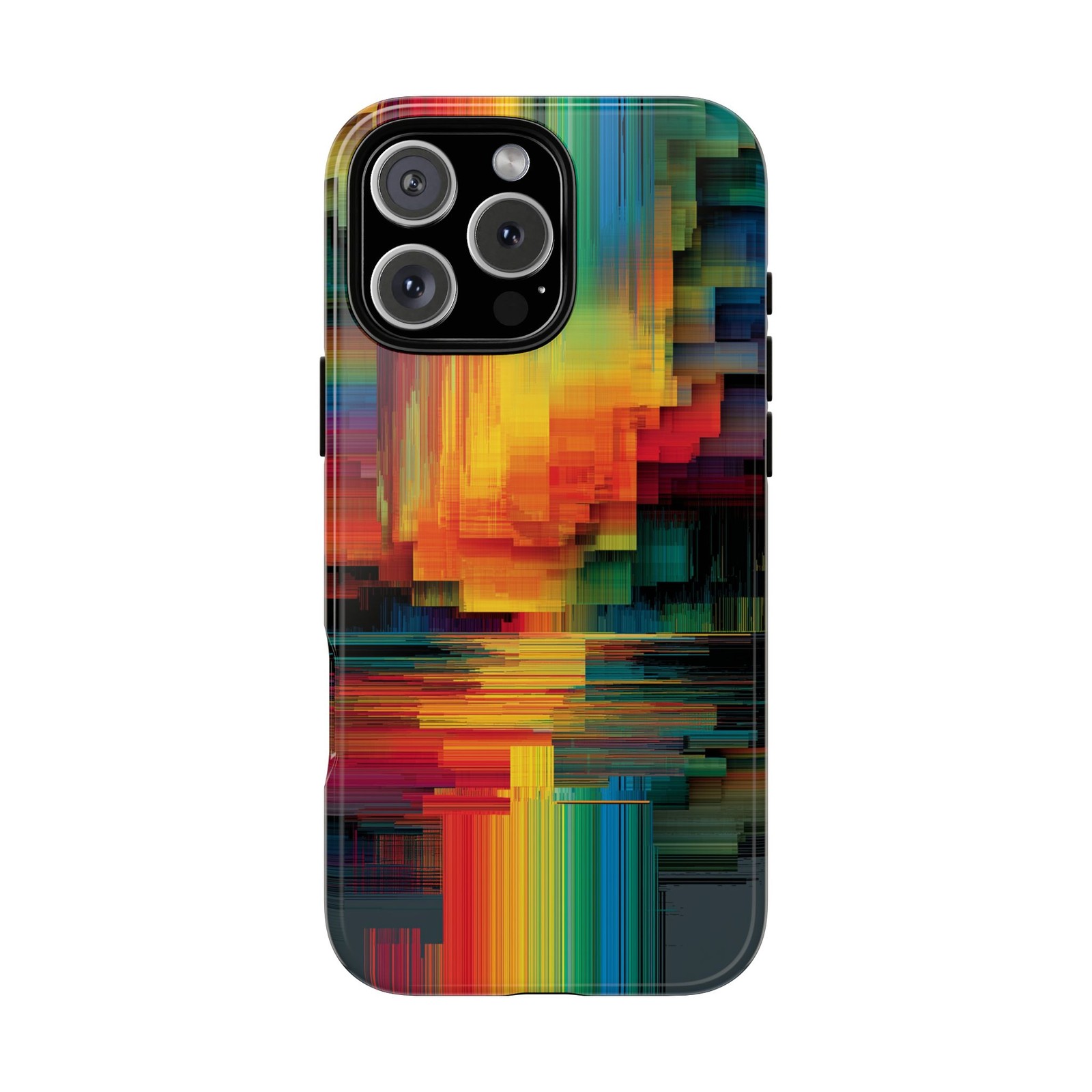 Phone Ink Rainbow Glitch Pattern Phone Case