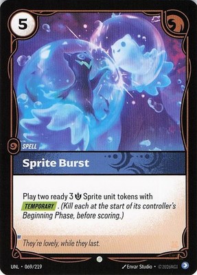 Sprite Burst 069/219 Unleashed 2026 Riftbound NM