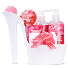 Valentine’S Day Gifts for Women – 8 Pc Spa Gift Baskets for Women, Cherry Blosso