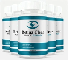 (5 Pack) Retina Clear Capsules, RetinaClear Premium Supplement (300 Capsules)