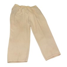 St. John Collection by Marie Gray Size 14 Knit Beige/Cream Pants Made in USA