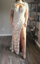 Custom Ashley Lauren pageant gown / wedding gown / rhinestone gown / formal