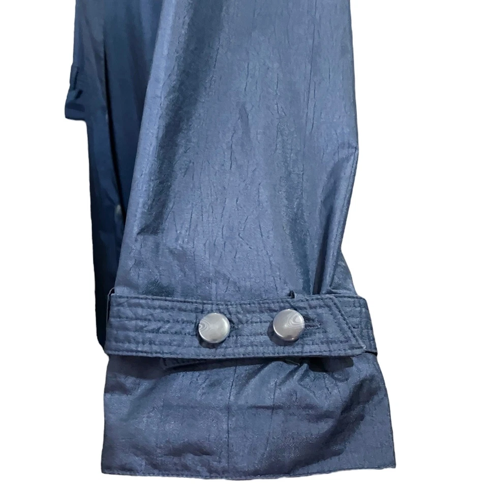 Gabardina Worthington Essentials para mujer azul marino larga Slv bolsillos para lluvia de colección talla 18T Foto 4 de 4