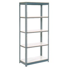 Boltless Extra Heavy Duty Shelving 36"W x 12"D x 96"H 7 Shelves 1500 lbs.