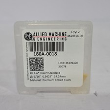 NIB Allied 180A-0018 9/16" Spade Drill Insert Bit Cobalt TiAlN AMEC Premium Tool