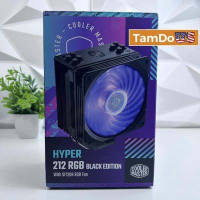 Cooler Master Hyper 212 RGB Black Edition CPU Air Cooler, SF120R RGB Fan