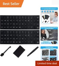 English Keyboard Stickers, 5 in 1 Replacement English Keyboard Letters Stick...