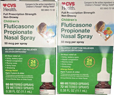 Lot of 2 CVS Children  s Fluticasone Propionate Nasal Spray 72 144 SPRAYS 9/25