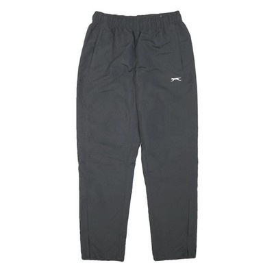 SLAZENGER Herren Jogginghose Schwarz M W28 L30 Relaxed Tapered Polyester-Mix