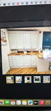 NEW Cornforth  White KITCHEN Solid wood worktop. Cupboards new. Open to offers