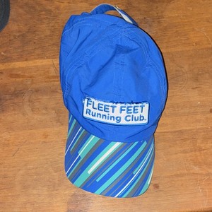 Boco Gear Blue Striped Adjustable Lightweight Breathable Running Baseball Cap