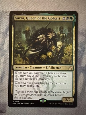 1x Savra, Queen Of The Golgari- NM- Ravnica Remastered- Mtg Magic Card