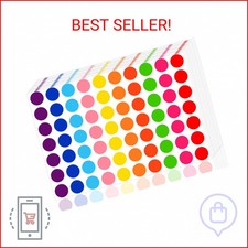 3500 Pieces Dot Stickers, 3/4 inch Color Coding Labels, 10 Color Circle Price St