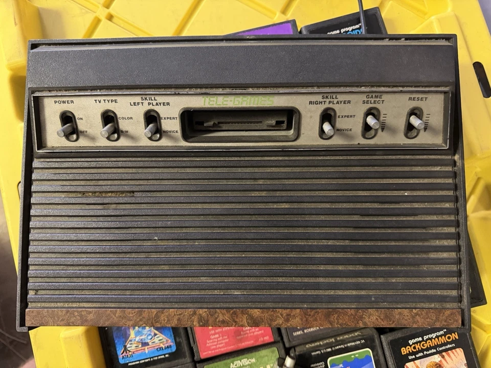 ATARI 2600 Sears Tele-Games Video Arcade Console w Video Games - Image 4 of 4