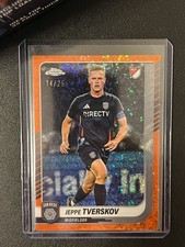 Topps Chrome 2025 MLS Jeppe Tverskov San Diego FC Orange Mini Diamonds /25 #18